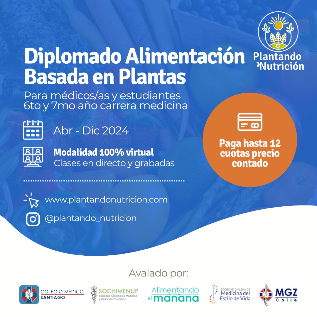 Diplomado Alimentación Basada en Plantas en Medicina
